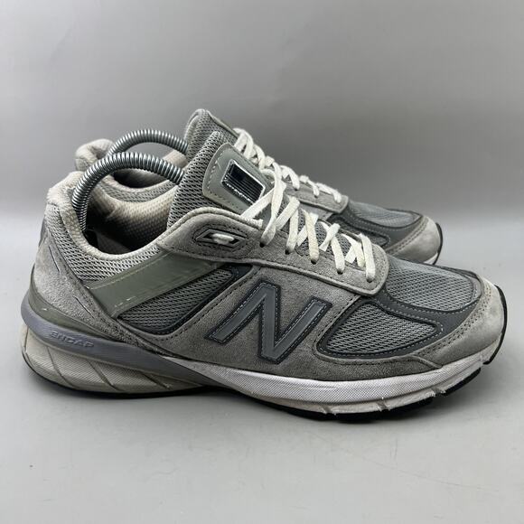 New Balance 990v5 Running Shoes Women Size 10.5 Gray Made in USA Suede Sneakers - Picture 1 of 11
